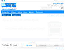 Tablet Screenshot of lifestyleappliances.com